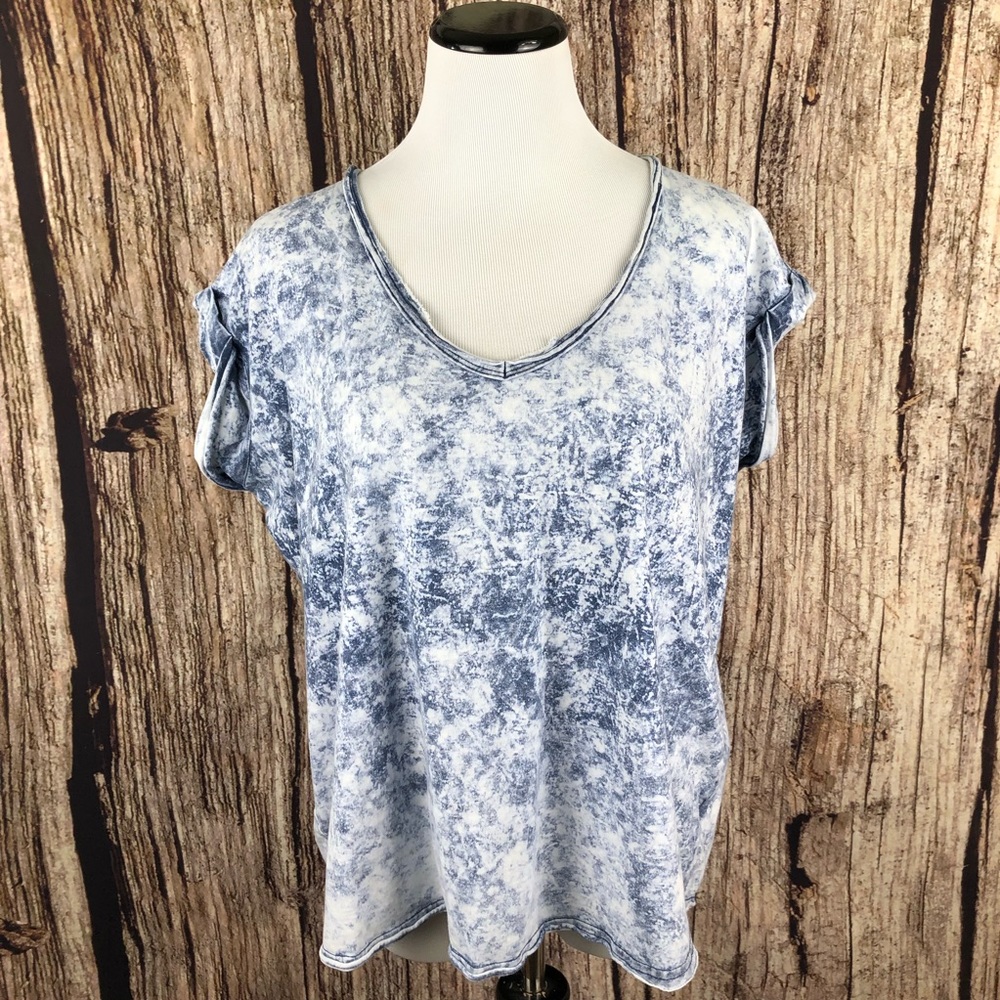 We The Free People Blue Denim Stonewash Top XS